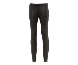 Leggings RICANO "Lederhose Asteroid Stretch", Damen, Gr. L, Länge 34, schwarz, Obermaterial: 100% Lammnappaleder LANA., figurbetont, Hosen Leggings, Handgefertigt aus echtem Leder (53653035-L) schwarz