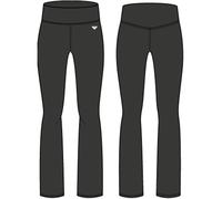 Leggings ROXY "HEART INTO IT BOOT LEG", Damen, Gr. XL, N-Gr, schwarz (anthrazit), Obermaterial: 75% Polyester, 25% Elasthan, Hosen Leggings, Leggings für Sportmode, aus Polyester und Elasthan, von XS 