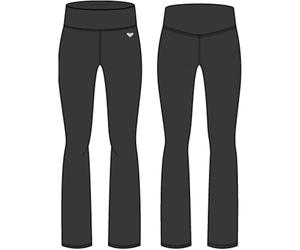 Leggings ROXY "HEART INTO IT BOOT LEG", Damen, Gr. XS, N-Gr, schwarz (anthrazit), Obermaterial: 75% Polyester, 25% Elasthan, Hosen Leggings, Leggings für Sportmode, aus Polyester und Elasthan, von XS
