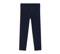 Leggings S.OLIVER JUNIOR, Jungen, Gr. 98, N-Gr, blau, Jersey, Obermaterial: 66% Polyester, 30% Baumwolle, 4% Elasthan, unifarben, slim fit lang, Hosen Leggings, mit Stretch (87833409-98)