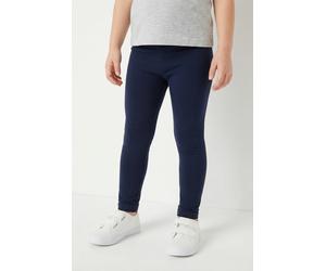 Leggings S.OLIVER JUNIOR, Mädchen, Gr. 134, N-Gr, blau, Jersey, Obermaterial: 66% Polyester, 30% Baumwolle, 4% Elasthan, unifarben, slim fit lang, Hosen Leggings, mit Stretch (87833409-134) blau
