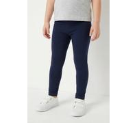 Leggings S.OLIVER JUNIOR, Mädchen, Gr. 140, N-Gr, blau, Jersey, Obermaterial: 66% Polyester, 30% Baumwolle, 4% Elasthan, unifarben, casual, slim fit lang, Hosen, mit Stretch (87833409-140) blau