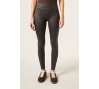 Leggings Scrunch In Lederoptik Schwarz L