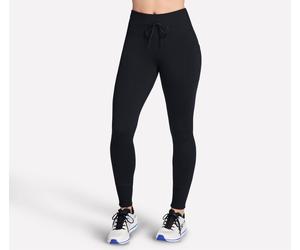 Leggings SKECHERS "THE GOWALK RIB MIX JOGGER", Damen, Gr. L, N-Gr, schwarz, Obermaterial: 88% Nylon, 12% Elasthan, Hosen Leggings (95909167-L) schwarz