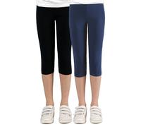 Leggings STACCATO, Mädchen, Gr. 176, Normalgrößen, bunt, Oberstoff: 95% Baumwolle, 5% Elasthan., unifarben, normal, Hosen Leggings, Doppelpack (31406363-176) bunt