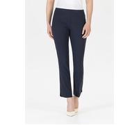 Leggings STEHMANN, Damen, Gr. 46, N-Gr, blau (marine,300), Obermaterial: 60% Viskose, 25% Polyamid, 11% sonstige Fasern, 4% Elasthan, gepunktet, regular fit knöchelfrei, Hosen Leggings, im gepunktetem