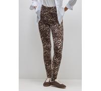 Leggings STREET ONE, Damen, Gr. 40, braun (cub braun), Web, 95% Baumwolle, 5% Elasthan, skinny fit normal, Hosen Leggings, aus Baumwolle mit Stretchanteil (53527748-40) cub braun