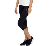 Leggings TRIGEMA "TRIGEMA Capri-Leggings", Damen, Gr. S, US-Größen, schwarz, 85% Polyester (Bioactive), 15% Elasthan, Basic, Hosen Leggings (094937-S) schwarz