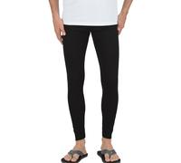 Leggings TRIGEMA "TRIGEMA Leggings aus Baumwolle/Elastan", Herren, Gr. M, Normalgrößen, schwarz, Feinripp, 95% Baumwolle, 5% Elastan, Basic, Hosen Leggings (306659-M) schwarz
