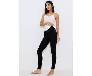 Leggings TRIUMPH "Beauty Layers Leggings Wool", Damen, Gr. L, N-Gr, schwarz, Single Jersey, Obermaterial: 100% Wolle, unifarben, bequem lang, Hosen Leggings, Reine Wolle, wärmend (18072204-L) schwarz