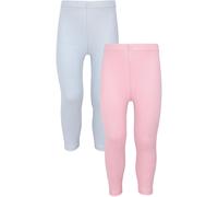 Leggings TUPTAM "Leggings Baby Mädchen Lange Leggings 2er Pack", Mädchen, Gr. 104, N-Gr, grau (grau, altrosa), Obermaterial: 95% Baumwolle CO. 5% Elasthan EL., Hosen Leggings (57707100-104) grau, altr