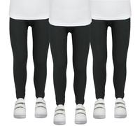 Leggings TUPTAM "Leggings Mädchen Winter Leggings Blickdichte Thermo 3er Pack", Mädchen, Gr. 152, N-Gr, schwarz, Obermaterial: 95% Baumwolle CO. 5% Elasthan EL., Hosen Leggings (78548711-152) schwarz