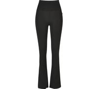 Urban Classics Damen Leggings Organic Stretch Jersey Bootcut – Schwarz 3XL