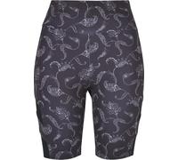 Leggings URBAN CLASSICS "Urban Classics Damen", Damen, Gr. M, US-Größen, schwarzpaisley, 77% Polyester, 23% Elasthan, slim fit, Hosen Leggings (66368744-M) schwarzpaisley