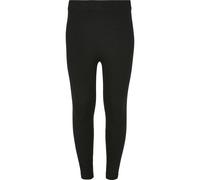 Leggings URBAN CLASSICS "Urban Classics Damen Girls High Waist Jersey Leggings", Mädchen, Gr. 110/116, Normalgrößen, schwarz, 95% Baumwolle, 5% Elasthan, unifarben, slim fit, Hosen Leggings (99676123-