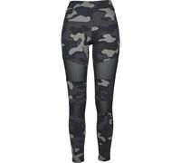Urban Classics Damen-Leggings Camo Tech Mesh – darkcamo schwarz – 3XL