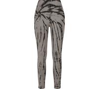 Urban Classics Damen Leggings Ladies Cotton Tie Dye High Waist Leggings Black/Asphalt XS