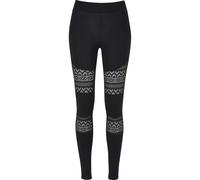Urban Classics Crochet Lace Inset High Waist Leggings
