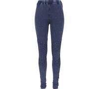 Leggings URBAN CLASSICS "Urban Classics Damen Ladies Denim Jersey Leggings", Damen, Gr. XS, US-Größen, indigo, 95% Baumwolle, 5% Elasthan, skinny fit, Hosen Leggings (95331323-XS) indigo