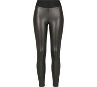 Urban Classics Ladies Faux Leather High Waist Leggings Damen-Leggings - schwarz 4XL