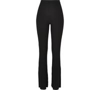 Urban Classics Ladies Flared Rib Knit Leggings in Gr. M in Schwarz