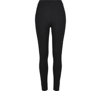 Leggings URBAN CLASSICS "Urban Classics Damen Ladies Flock Lace Stripe Leggings", Damen, Gr. 4XL, US-Größen, schwarz, 96% Baumwolle, 4% Elasthan, gestreift, slim fit, Hosen Leggings (13509402-4XL) sch
