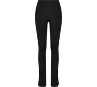 Urban Classics Ladies High Waist Side Slit Leggings in Gr. 5XL in Schwarz