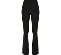 Urban Classics Damen Ladies Recycled High Waist Flared Leggings Black, 4XL