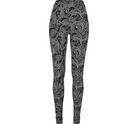 Urban Classics Ladies Soft AOP Leggings in Gr. XS in Schwarz
