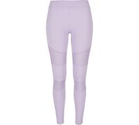 Leggings URBAN CLASSICS "Urban Classics Damen Ladies Tech Mesh Leggings", Damen, Gr. S, US-Größen, lila, 80% Polyamid, 20% Elasthan, unifarben, slim fit, Hosen Leggings (53610030-S) lila
