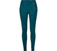 Leggings URBAN CLASSICS "Urban Classics Damen Ladies Washed Faux Leather Pants", Damen, Gr. 3XL, US-Größen, jasper, 85% Polyester, 15% Elasthan, unifarben, slim fit, Hosen Leggings (42098155-XXXL) jas