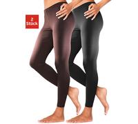 Leggings VIVANCE ACTIVE Gr. 36/38, N-Gr, braun (braun, schwarz) Damen Hosen (397460-36) braun, schwarz