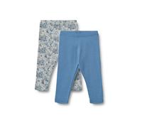 Leggings WHEAT "WHEAT 2 Leggings Jules", Mädchen, Gr. 86, blau summer flowers, 100% Baumwolle, unifarben, normal, Hosen Leggings (39493362-86) blau summer flowers