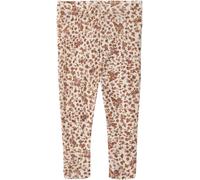 Leggings WHEAT "Wool Leggings Agi", Mädchen, Gr. 68, N-Gr, rosa (rose flowers), Strick, Obermaterial: 100% Wolle, bedruckt, geblümt, figurbetont normal, Hosen Leggings (27494017-68) rose flowers