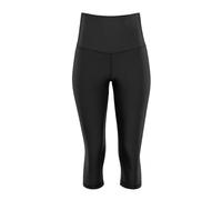 Leggings WINSHAPE "3/4 Functional Comfort HWL217C", Damen, Gr. XL, Normalgrößen, schwarz, 85% Polyester, 15% Elasthan, Hosen Leggings, mit V-Shape Applikation und Core-Bund (24365052-XL) schwarz