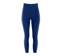 Leggings WINSHAPE "7/8-Tights HWL317C", Damen, Gr. L, Normalgrößen, blau (dunkelblau), 85% Polyester, 15% Elasthan, Hosen Leggings, mit V-Shape Applikation und Core-Bund (34881327-L) dunkelblau