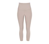 Leggings WINSHAPE "7/8-Tights HWL317C", Damen, Gr. M, Normalgrößen, cappuccino, 85% Polyester, 15% Elasthan, Hosen Leggings, mit V-Shape Applikation und Core-Bund (58389323-M) cappuccino