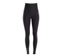 Leggings WINSHAPE "Functional Comfort HWL116C", Damen, Gr. XS, Normalgrößen, grau (zebra, grau, schwarz), 85% Polyester, 15% Elasthan, Hosen Leggings, Bauch-Weg-Effekt durch High Waist-Bund (13325654-