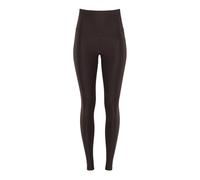 Leggings WINSHAPE "Functional Comfort HWL117C", Damen, Gr. L, Normalgrößen, espresso, 85% Polyester, 15% Elasthan, Hosen Leggings, mit V-Shape Applikation und Core-Bund (77991327-L) espresso