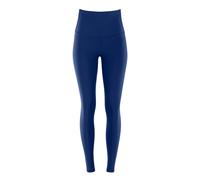 Leggings WINSHAPE "Functional Comfort HWL117C", Damen, Gr. S, Normalgrößen, blau (dunkelblau), 85% Polyester, 15% Elasthan, Hosen Leggings, mit V-Shape Applikation und Core-Bund (98161322-S) dunkelbla