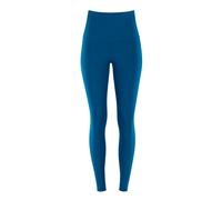 Leggings WINSHAPE "Functional Comfort HWL117C", Damen, Gr. XL, Normalgrößen, grün (teal grün), 85% Polyester, 15% Elasthan, Hosen Leggings, mit V-Shape Applikation und Core-Bund (36618703-XL) teal grü