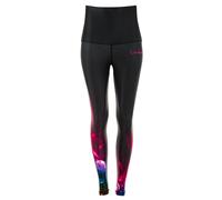 Leggings WINSHAPE "HWL102-COSMIC", Damen, Gr. XXL, Normalgrößen, schwarz (cosmic), 80% Polyester, 20% Elasthan, Hosen Leggings, Core-Stability-Bund mit Bauch-Weg-Effekt (95591714-XXL) cosmic