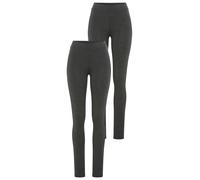 Leggings YSABEL MORA, Damen, Gr. L, N-Gr, grau (anthrazit), Single Jersey, Obermaterial: 95% Baumwolle, 5% Elasthan, eng lang, Hosen Leggings (36470456-L) anthrazit
