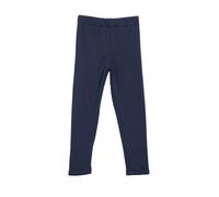 Thermoleggings S.OLIVER JUNIOR, Mädchen, Gr. 116, N-Gr, blau (navy), Fleece, Obermaterial: 66% Polyester, 30% Baumwolle, 4% Elasthan, slim fit knöchellang, Hosen, Kuscheliger Thermofleece (92736463-11