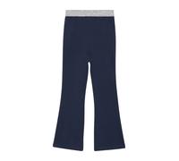 s.Oliver Junior Leggings 2171170 Flared-Leg mit Glitzerbund Blau Größe 116