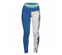 Leggins Damen lang PADDLEBOARDING WHITE/BLUE - Größe: 40