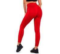 Leggins Damen Rot - Push Up Damen Leggings Figurformend - Bequeme & Atmungsaktive Sportleggins Damen Lang - Moderne Gym Leggings Damen für Fitness, Yoga & Alltag S