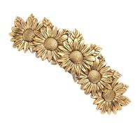 Legierung Sonnenblumen Clip Goldene, Haarspange für Damen | Leicht, Verschleißfest und Tragbar, Modischer Akzent für Alltag, Fest, Brautfrisur, Eleganter Look
