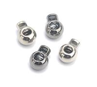 Legierungs-Kippstopper, Kordelstopper, Kordelzug-Kippverschluss, Nähstopper for Kleidungsstücke. 10 Stück/Lot große runde Metalllegierungsstopper mit Knebelverschluss, 6 mm Kordelstopper, Kordelzug-Ve