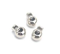 Legierungs-Kippstopper, Kordelstopper, Kordelzug-Kippverschluss, Nähstopper for Kleidungsstücke. 10 Stück/Lot große runde Metalllegierungsstopper mit Knebelverschluss, 6 mm Kordelstopper, Kordelzug-Ve
